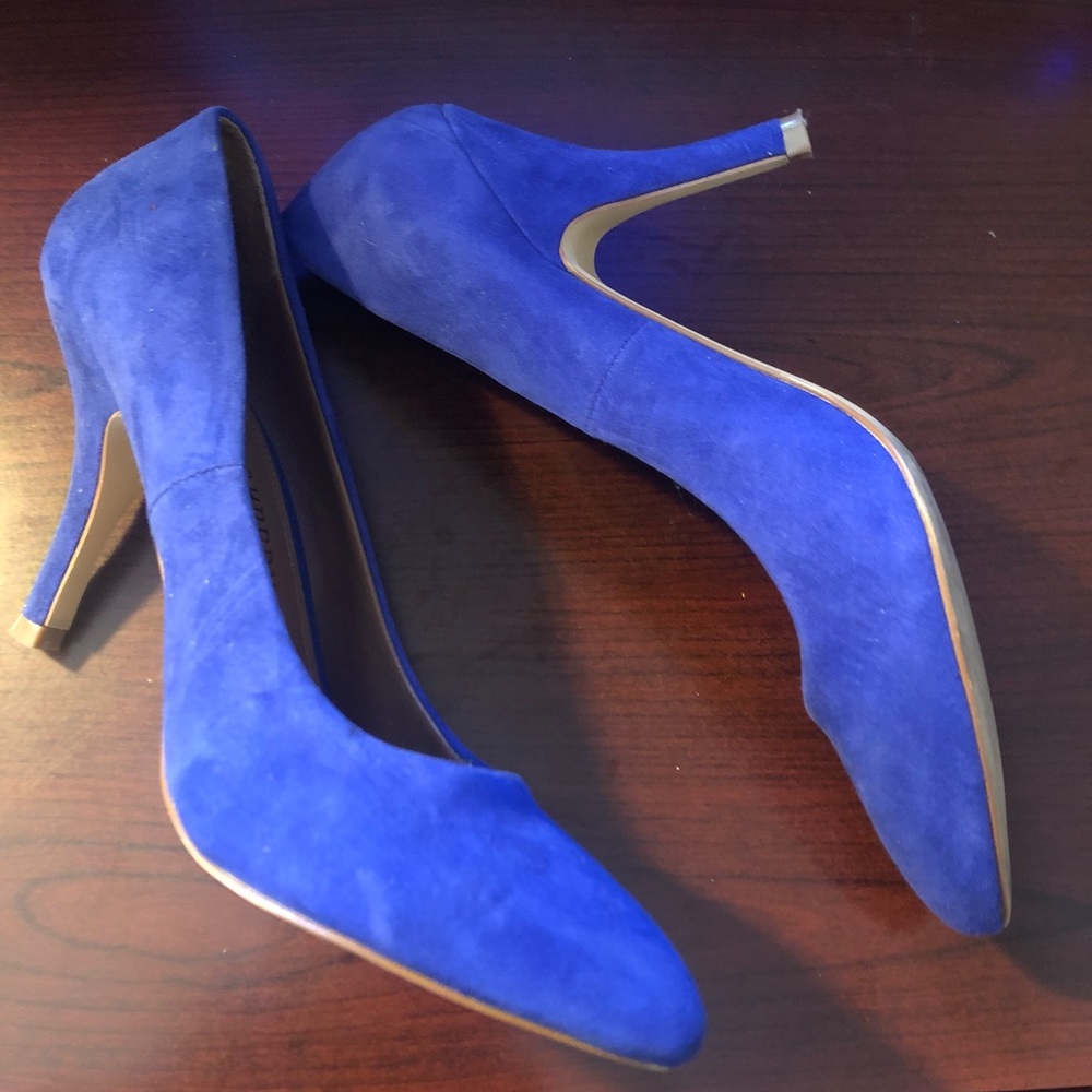 Chinese Laundry suede high heel pumps size 8